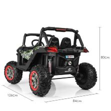 Дитячий двомісний електромобіль Bambi Racer 4WD Баггі M 3602EBLRS-18 Квадроцикл камуфляж автопокраска **