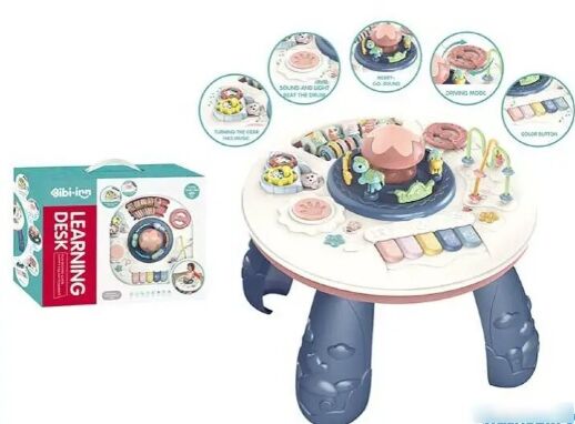 Багатофункціональний розвиваючий музичний дитячий ігровий столик 8866