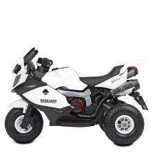 Дитячий електромобіль мотоцикл трицикл Bambi Racer M 4189AL-1 на надувних колесах / білий **