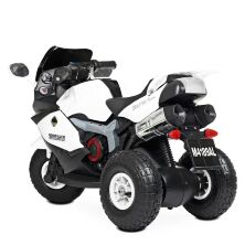 Дитячий електромобіль мотоцикл трицикл Bambi Racer M 4189AL-1 на надувних колесах / білий **