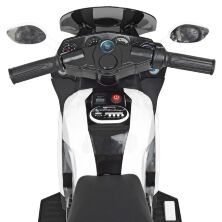 Дитячий електромобіль мотоцикл трицикл Bambi Racer M 4189AL-1 на надувних колесах / білий **