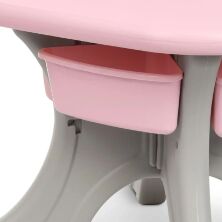 Дитячий пластиковий столик з двома стільчиками Bambi NEW TABLE-8 сіро-рожевий**