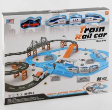 Залізниця Train Rail Car" 8870-1 "Експрес" на батарейках / 98 елементів / довжина шляхів 717 см