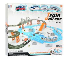 Залізниця Train Rail Car" 8870-1 "Експрес" на батарейках / 98 елементів / довжина шляхів 717 см