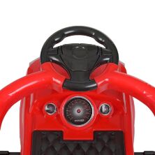Дитяча каталка-толокар Машинка 2в1 ДЖИП M 4511-3 BMW БМВ з батьківською ручкою і бампером Музика світло Червоний
