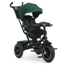Дитячий велосипед Коляска триколісний з батьківською ручкою Turbo Trike М 5448HANS-4ST Зелений Зірочки