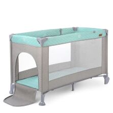 Манеж дитячий EL CAMINO ME 1096 ACTIVE Mint Gray Льон сіро-мятний