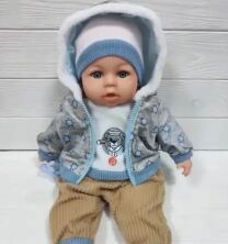 Музичний м'яконабивний ПУПС пупсик 44см LIMO TOY M 4414 I UA на українській мові (вірші, пісні) / 5 видів