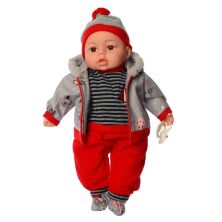 Музичний м'яконабивний ПУПС пупсик 44см LIMO TOY M 4414 I UA на українській мові (вірші, пісні) / 5 видів