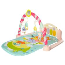 Розвиваючий килимок для немовляти LIMO TOY M 5472 ABC Дуга з підвісками / музика та світло + MP3 та мікрофон /3 види