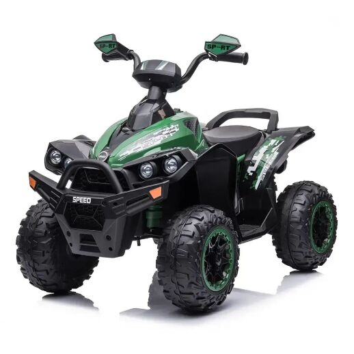Детский одноместный электромобиль Квадроцикл M 5008EBL-5 на ЕВА колесах с мягким сидением / зеленый