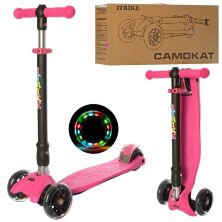 Самокат складаний дитячий iTrike JR 3-072-P MAXI рожевий