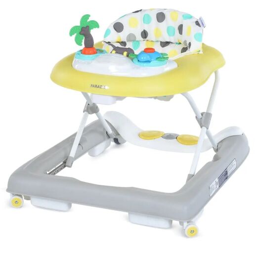 Дитячі ходунки EL CAMINO ME 1103 PARADISE Yellow  з музичною ігровою панеллю / жовті