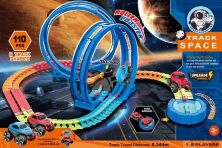 Автотрек гнучкий 110 деталей машинка з світловими ефектами 661-710
