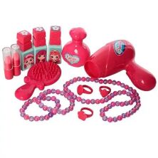 Дитячий туалетний столик, трюмо для дівчинки 008-909 музика світло аксесуари намисто лак гребінець рожевий