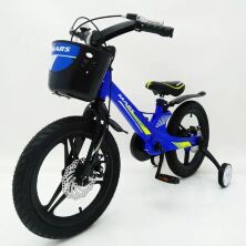 Дитячий двоколісний велосипед MARS-2 Evolution колеса 16 дюймів магнезиевая рама синій