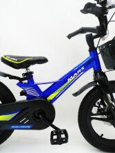 Дитячий двоколісний велосипед MARS-2 Evolution колеса 16 дюймів магнезиевая рама синій
