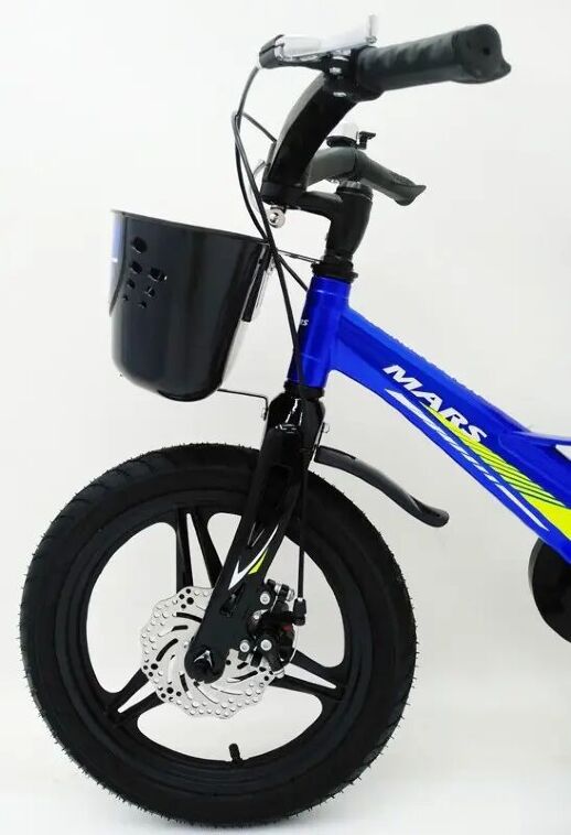 Дитячий двоколісний велосипед MARS-2 Evolution колеса 16 дюймів магнезиевая рама синій