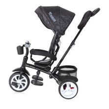 Велосипед-коляска дитячий триколісний беговел Lorelli (Bertoni) Rocket Black чорний