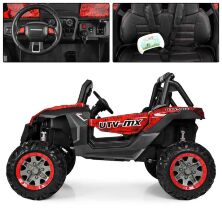 Дитячий двомісний електромобіль Bambi Racer 4WD Баггі M 3602EBLRS-3-2 Квадроцикл червоний автопокраска **