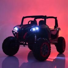 Дитячий двомісний електромобіль Bambi Racer 4WD Баггі M 3602EBLRS-3-2 Квадроцикл червоний автопокраска **