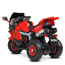 Дитячий електромобіль мотоцикл трицикл Bambi Racer M 4189AL-3 на надувних колесах / червоний **