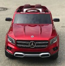 Дитячий двомісний ліцензійний електромобіль Джип M 4559EBLRS-3 Mercedes на EVA колесах / червоний фарбований