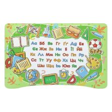 Дитяча парта регульована шкільна зі стільцем 905-134(UA) Школа на зеленому тлі / парта біла**