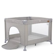 Квадратний дитячий Манеж EL CAMINO ME 1097 CASTLE Mint Gray Льон сіро-мятний