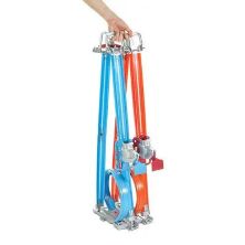 Автотрек гоночна траса Портативний ТРЕК GFH85 Hot Wheels "Подвійна петля". Хот Вілс
