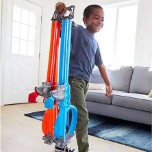 Автотрек гоночна траса Портативний ТРЕК GFH85 Hot Wheels "Подвійна петля". Хот Вілс