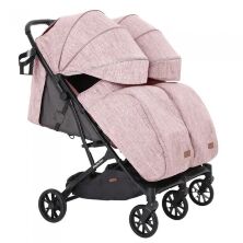 Прогулянкова коляска для двійні CARRELLO Presto Duo CRL-5506 Steam Beige + дощовик бежева