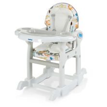 Стільчик трансформер для годування Bambi M 1563 Animal Gray сірий **