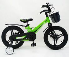 Дитячий двоколісний велосипед MARS-2 Evolution колеса 16 дюймів магнезиевая рама зелений