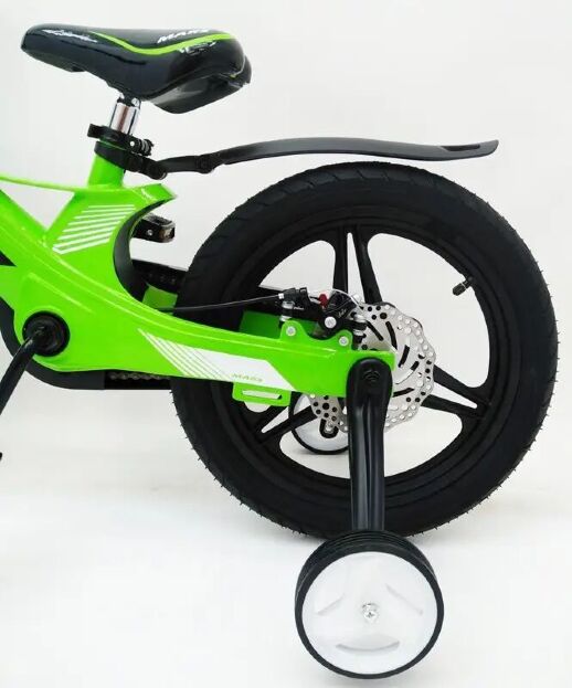 Дитячий двоколісний велосипед MARS-2 Evolution колеса 16 дюймів магнезиевая рама зелений