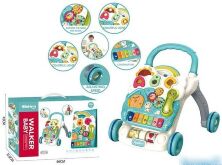 Розвиваючий музичний дитячий ігровий центр S921 Каталка ходунки штовхач столик