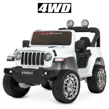 Дитячий двомісний електромобіль Джип Bambi Racer 4WD M 4551EBLR-1 на EVA колесах / білий**