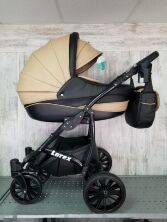 Коляска дитяча універсальна 2 в 1 Lorex екошкіра зелена