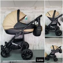 Коляска дитяча універсальна 2 в 1 Lorex екошкіра зелена
