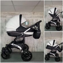 Коляска дитяча універсальна 2 в 1 Lorex екошкіра зелена