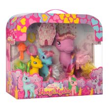 Іграшка Набір для дівчинки Конячка ПОНІ з аксесуарами 69003 My Little Pony. Набір з 6 конячок в коробці