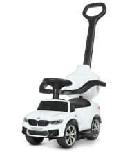 Дитяча Музична каталка толокар 3в1 M 4785L-1 Електромобіль з батьківською ручкою / шкіряне сидіння MP3**