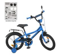 Дитячий двоколісний сталевий велосипед колеса 12 дюймів Profi Y12313 Speed racer Синій**