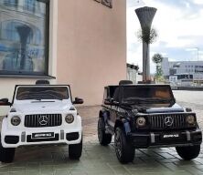 Дитячий електромобіль Джип Mercedes Benz M 4180EBLR-1 білий**