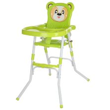 Дитячий складаний стільчик для годування Bambi 113-5 зелене**