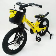 Дитячий двоколісний велосипед MARS-2 Evolution колеса 16 дюймів магнезиевая рама жовтий