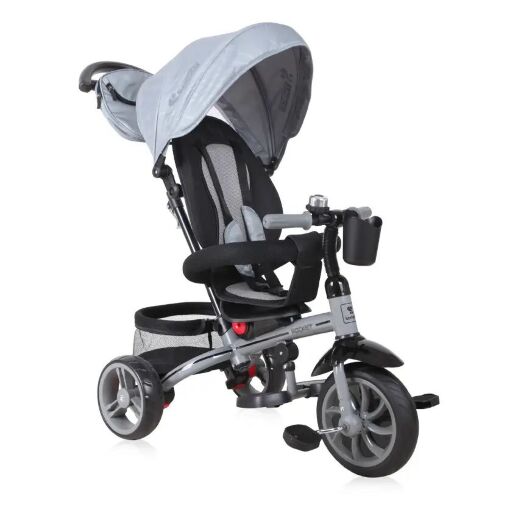 Велосипед-коляска дитячий триколісний беговел Lorelli (Bertoni) Rocket Grey сірий