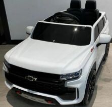Дитячий електромобіль Машина Chevrolet M 4958EBLR-1 одномісний, шкіряне сидіння / білий