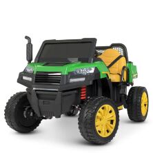 Дитячий двомісний електромобіль Bambi Racer Джип M 4285EBLR-5 зелений **