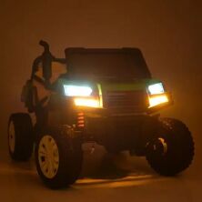 Дитячий двомісний електромобіль Bambi Racer Джип M 4285EBLR-5 зелений **